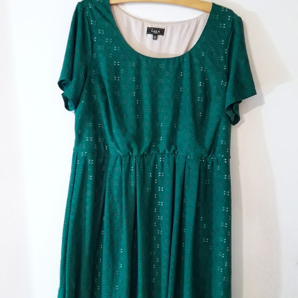 Lux II Green Short Sleeved Career Dress Size 20w - Picture 2 of 9